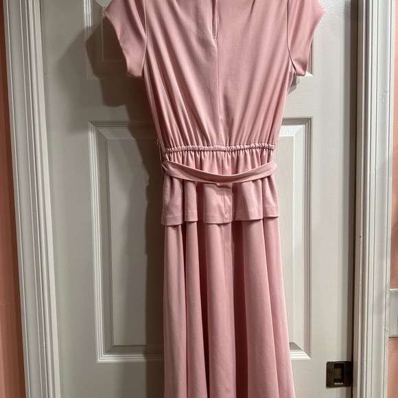 Vintage Lightweight Pink 100% Polyester Dress XS S - Picture 2 of 9